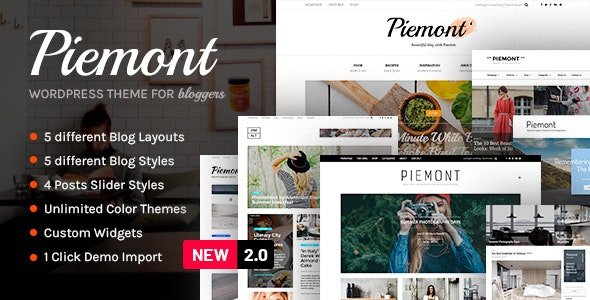 Piemont - Premium Travel & Lifestyle Responsive WordPress Blog Theme - 12163851