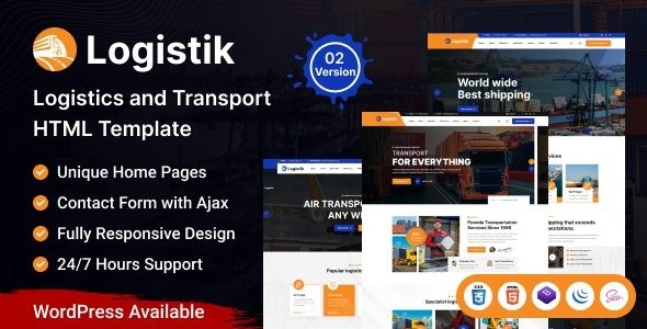 Transport & Logistics HTML Template