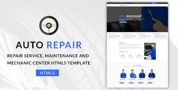 Repair - Maintenance and Mechanic Center HTML5 Template