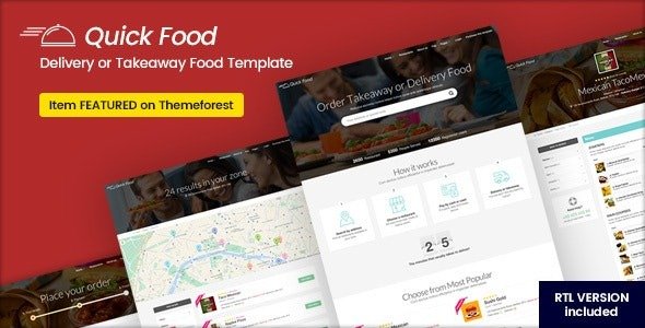 Delivery or Takeaway Food Template