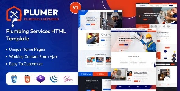 Repair Service HTML Template
