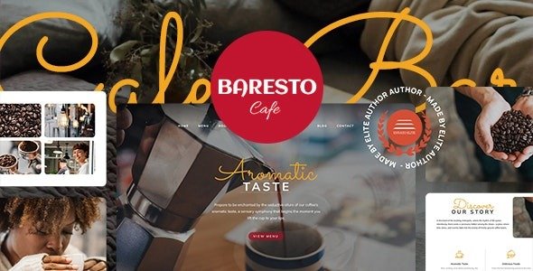 Cafe, Coffee Shop and Restaurant Website Template