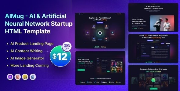AIMug - AI & Artificial Neural Network Startup Template - 49000174