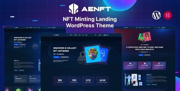 NFT Minting Collection WordPress Theme