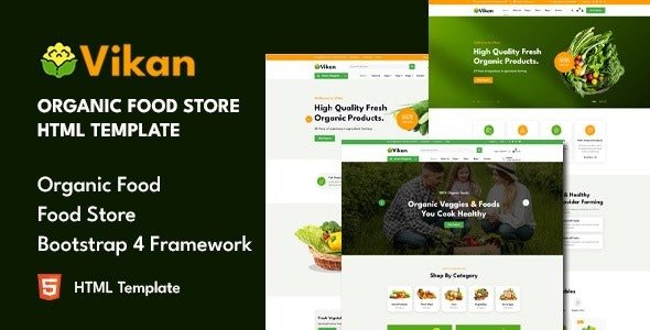 Organic Food Store HTML Template