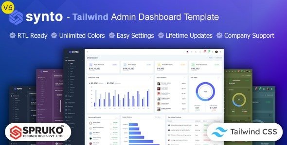 Tailwind HTML Admin Dashboard Template